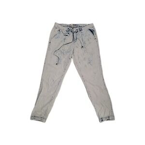 Life in Progress Womens Jeans 28 Distressed Mid Rise Relax Fit Beach Drawstring‎